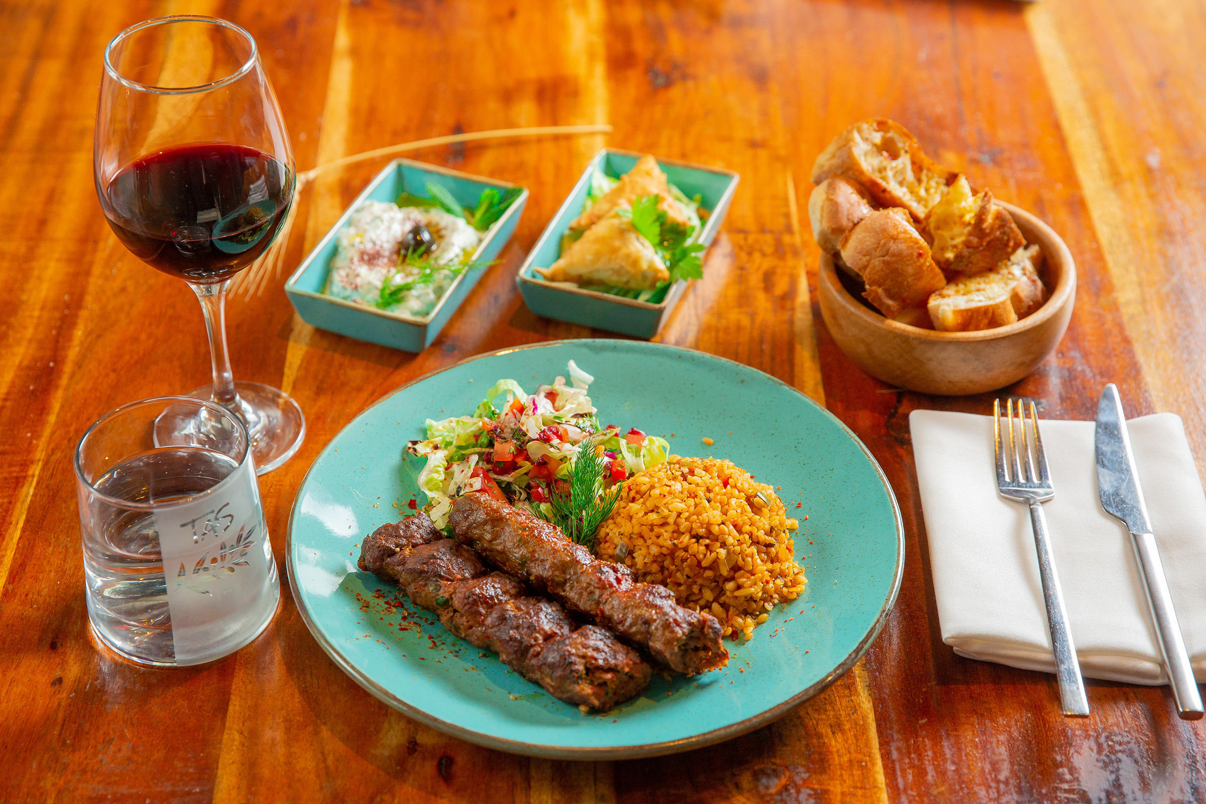 Ekin Menu Lamb Kofte Cacik Borek
